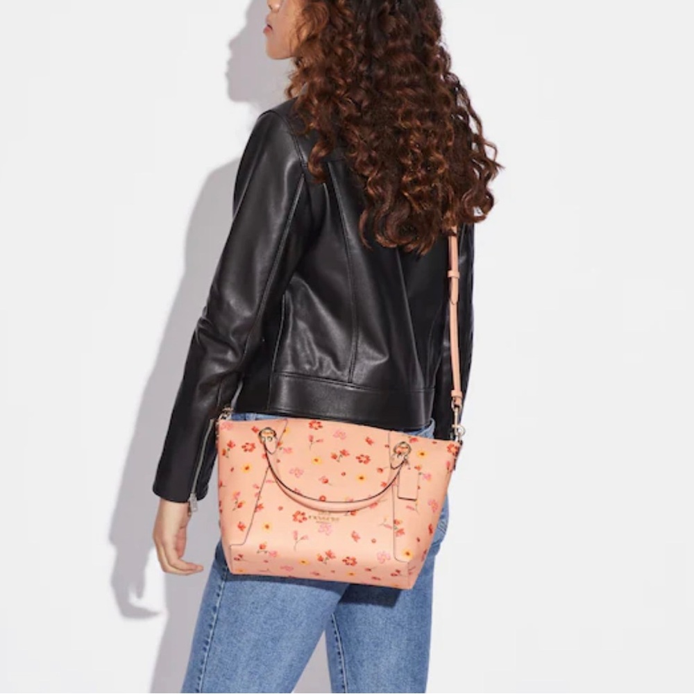 COACH BRAND NEW Kacey Satchel With Mystical Floral Print - Picture 2 of 8